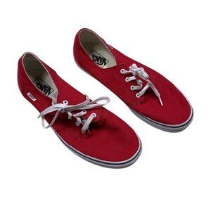 Vans Red Canvas Low Top Sneakers – Men’s Size 11.5